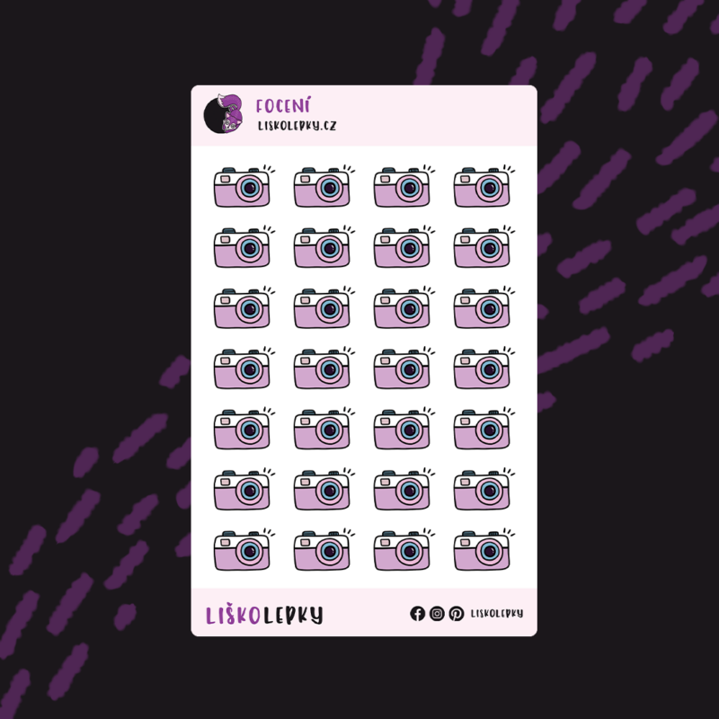 plánovací samolepky focení