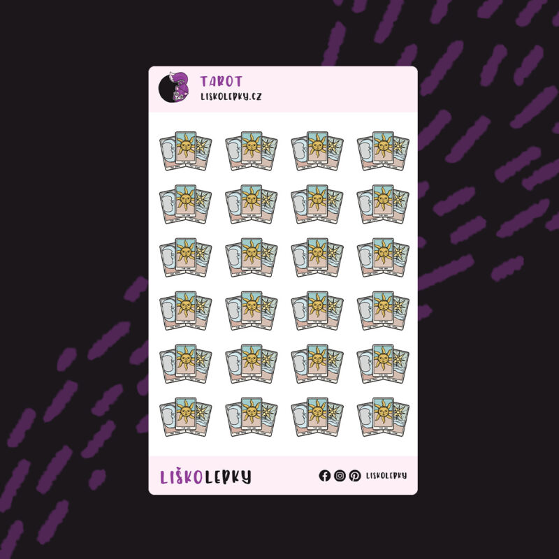plánovací samolepky do diáře tarot