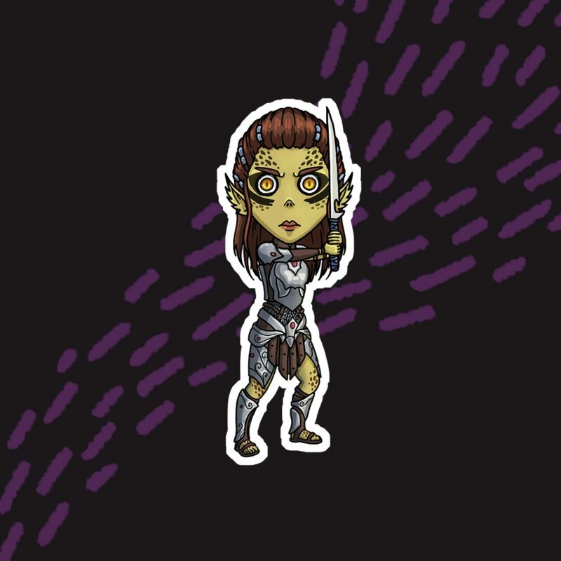 Laezel Baldur's Gate 3 Sticker